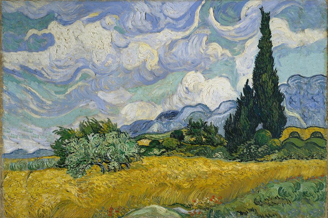 Wheat Field with Cypresses at the Haude Galline near Eygalieres